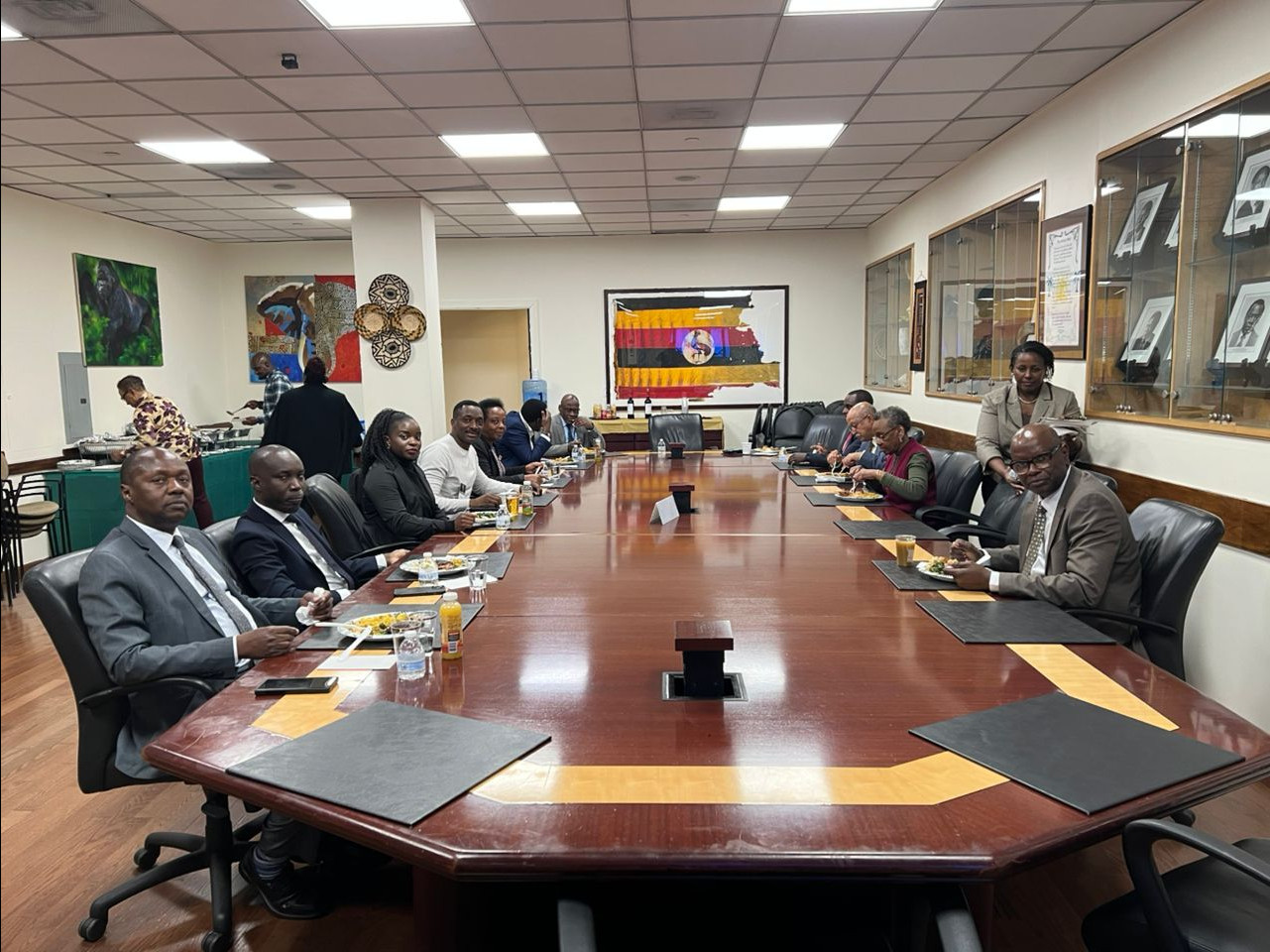 The Producers Guild Uganda (PGU) Leadership Engages Uganda Mission to the UN to Strengthen Global Film Relations.